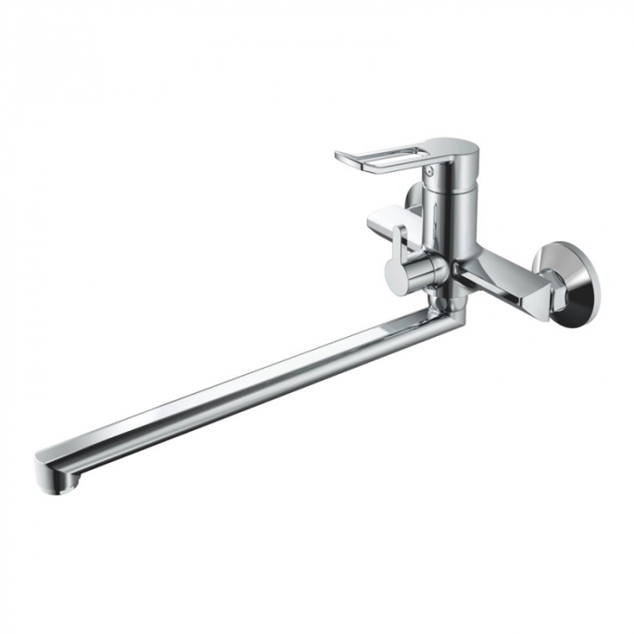 Смеситель для ванны Haiba HB22556 однорукояточный, длинный излив, хром