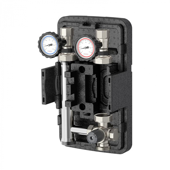 Насосная группа Varmega V-Flow DN25 с термосмесительным клапаном, нержавеющая сталь