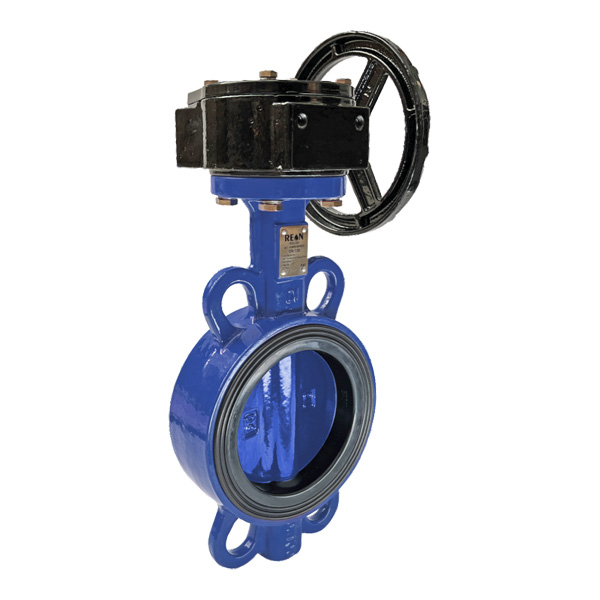 Затвор дисковый поворотный Reon RSV82 DN 50 PN16 межфланцевый, чугун/чугун/EPDM, с редуктором