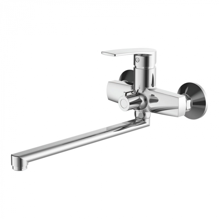 Смеситель для ванны Haiba HB22587 однорукояточный, длинный излив, хром