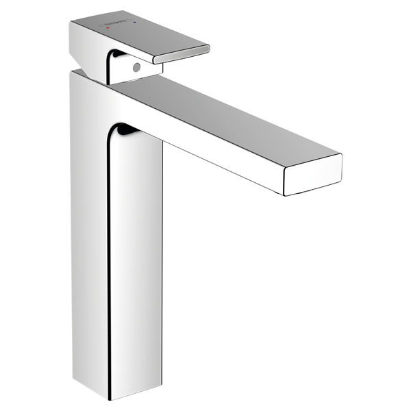 Смеситель для раковины Hansgrohe Vernis Shape однорукояточный, 190, без сливного гарнитура, хром (71591000)