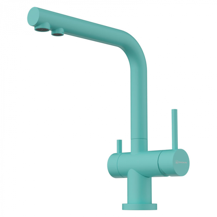 Смеситель для кухни Omoikiri NAGANO-AZ латунь/azur blue