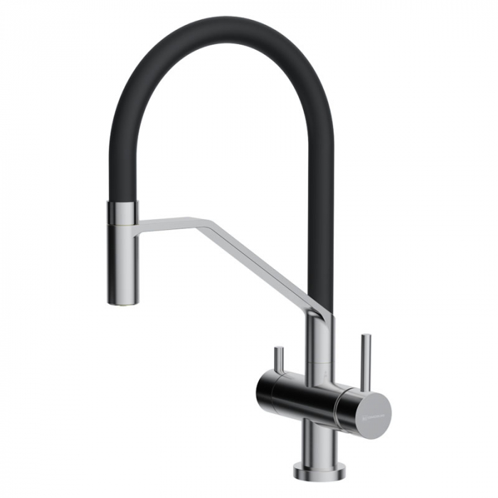 Смеситель для кухни Omoikiri AKENO-BN-BL латунь/нержавеющая сталь/черный