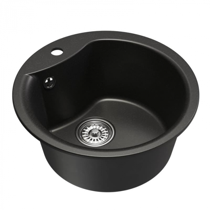 Мойка кухонная композитная MixLine ML-GM12 ультра-черная