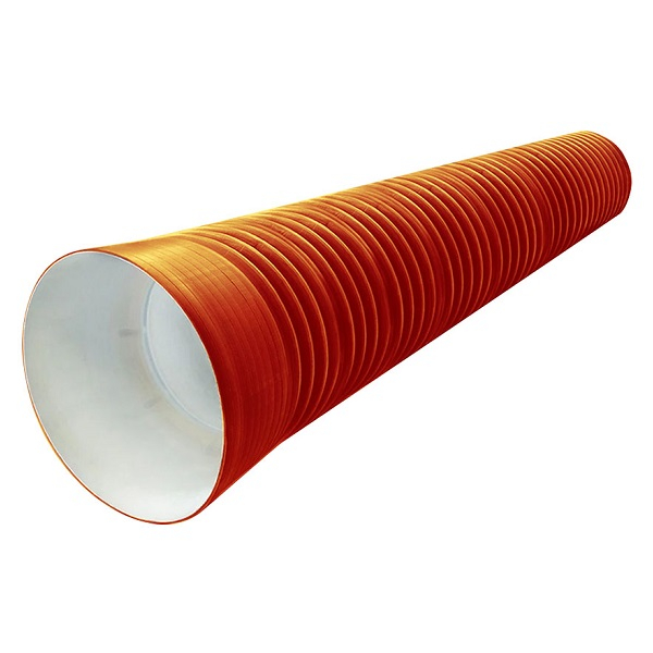 Труба гофрированная двухслойная ПП FDplast SN12 190/160 с раструбом