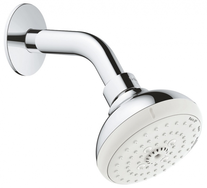 Верхний душ Grohe Tempesta 100 III, c душевым кронштейном 26088001