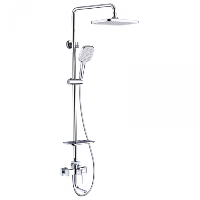 Душевая система LeMark EVITTA LM0562C однорукояточный, с поворотным изливом, регулируемая высота, хром