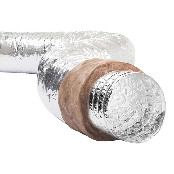 Воздуховод гибкий алюминиевый изолированный 254х10 (ISOAFS-ALUSHINE ECOSOFT)
