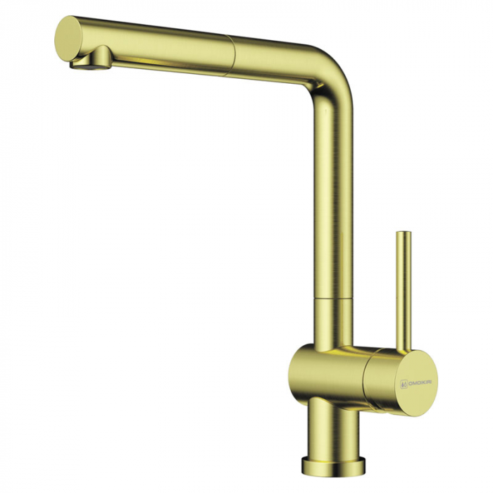Смеситель для кухни Omoikiri AKASHI-S-LG однорукояточный, светлое золото