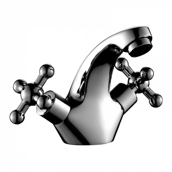 Смеситель для раковины Rossinka G02-61 двухрукояточный