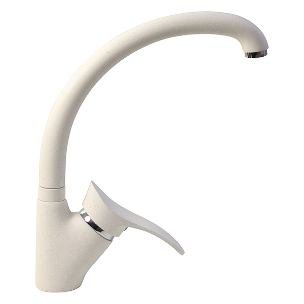 Смеситель для кухни Mixline ML-GS01 (328) однорукояточный, белый