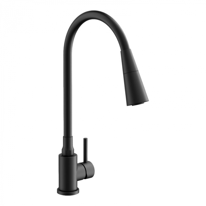 Смеситель для кухни BELZ B74810-7 однорукояточный, черный