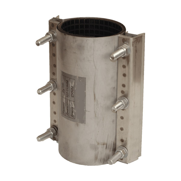 Хомут ремонтный с двумя нержавеющими замками DN600 (630-654 мм) L250 PN6,3