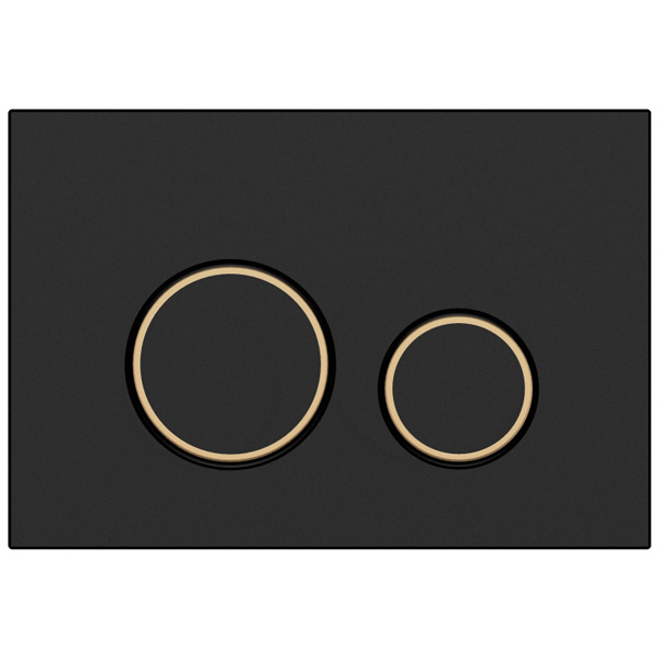 Кнопка смыва для инсталляции Cersanit TWINS для LINK PRO/VECTOR/LINK/HI-TEC пластик черный матовый с рамкой