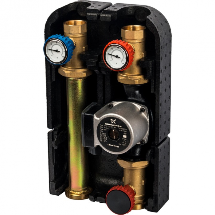 Насосная группа с прямым контуром DN32 (1.1/4") Stout SDG-0001-003202 с насосом Grundfos UPSO 32-65