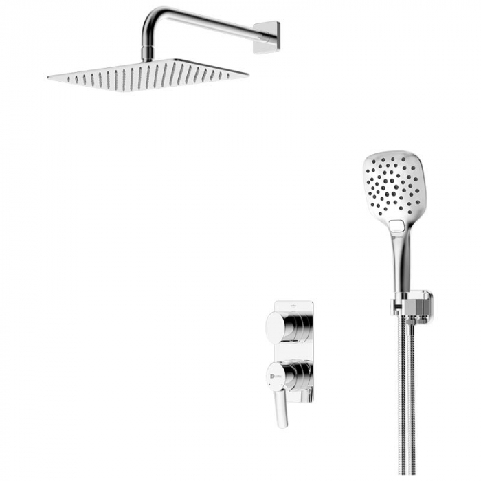 Смеситель для душа LeMark ATLANTISS LM3249C однорукояточный, встраиваемый в стену, хром