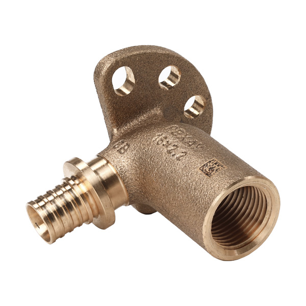 Угольник настенный для фальшстены с внутренней резьбой 16-Rp 1/2 длинный, 59 мм RX+ Рехау