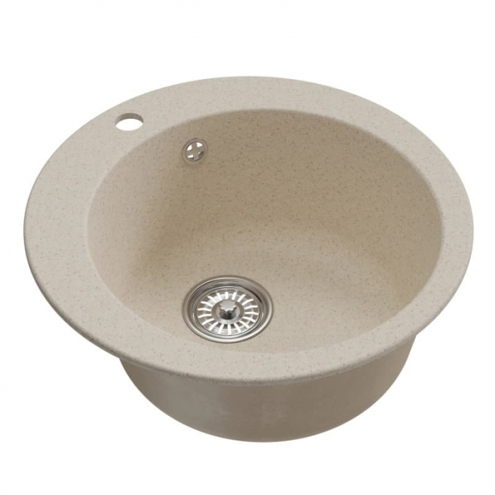 Мойка кухонная композитная MixLine ML-GM13 бежевая