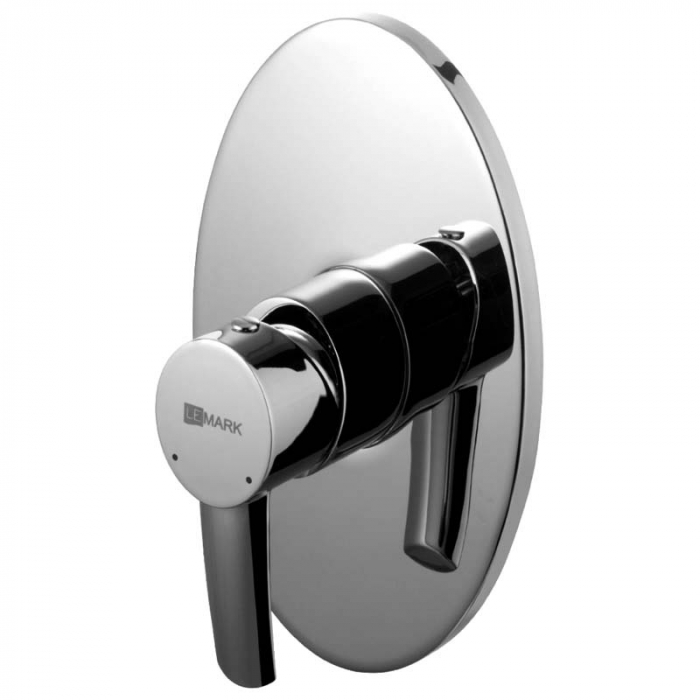 Смеситель для душа LeMark ATLANTISS LM3223C однорукояточный, встраиваемый в стену, хром