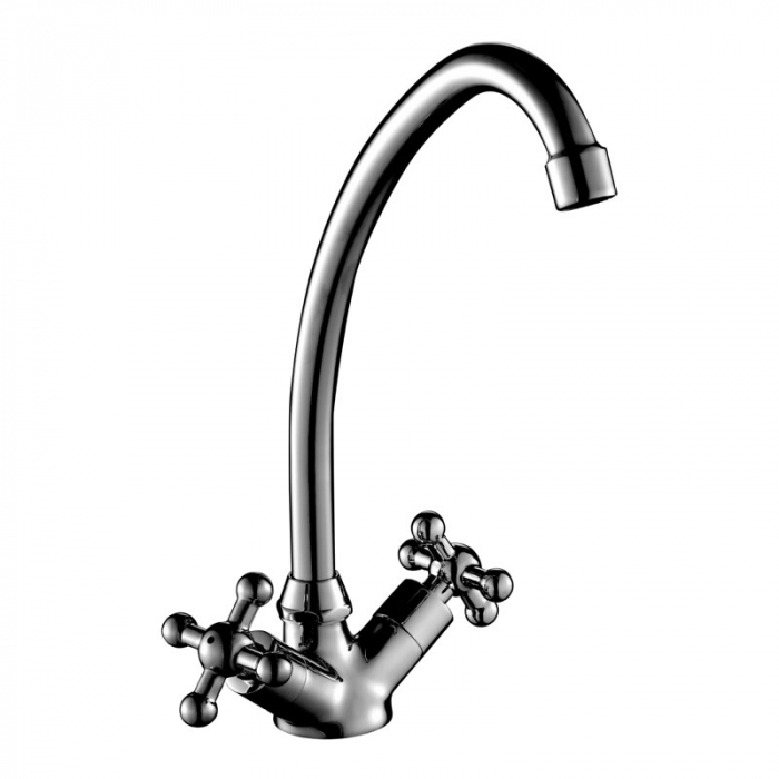 Смеситель для раковины Rossinka G02-62 двухрукояточный