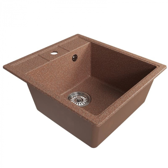 Мойка из искусственного камня MixLine КОМФОРТ МЛ-ГМ28 450x500/190 терракотовая
