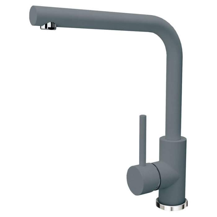 Смеситель для кухни Flortek ДЕЛЬТА FL однорукояточный, серый шелк