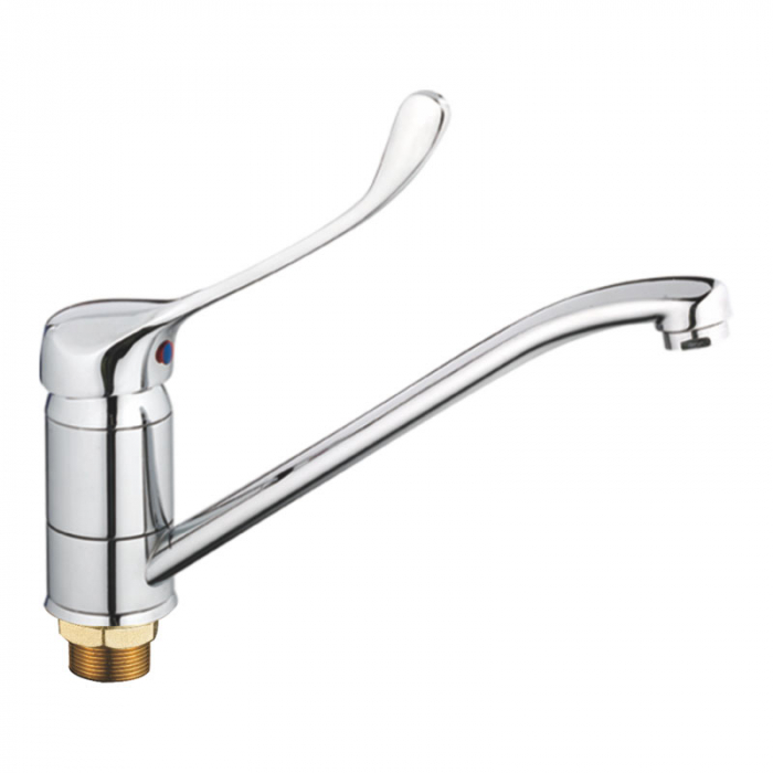 Смеситель для кухни Haiba HB4954 локтевой, однорукояточный, хром