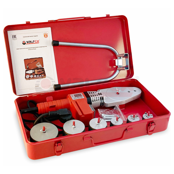 Набор для сварки полипропиленовых труб VALFEX 002 SET MINI 800 w, 20-63 мм