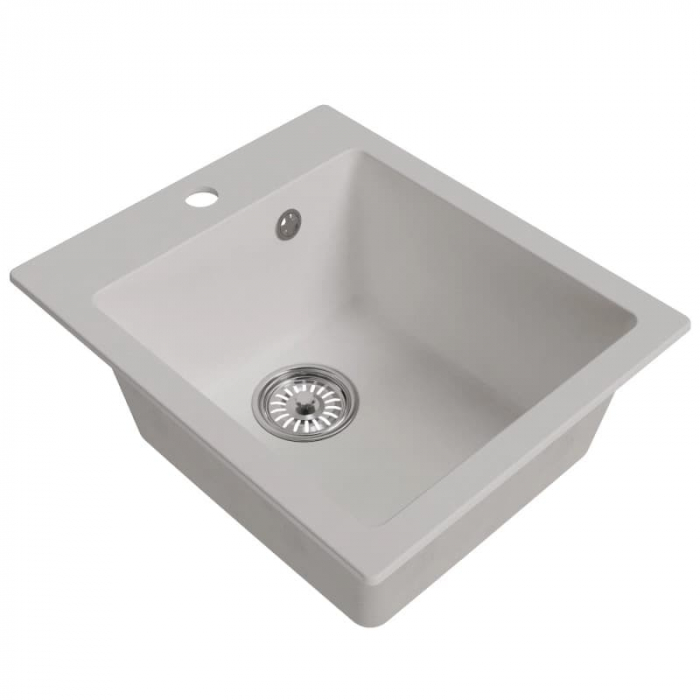 Мойка из искусственного камня MixLine КОМФОРТ МЛ-ГМ14 420x500/190 ультра-белая