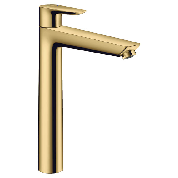 Смеситель для раковины Hansgrohe Talis E однорукояточный, 240, без сливного гарнитура, золото (71717990)
