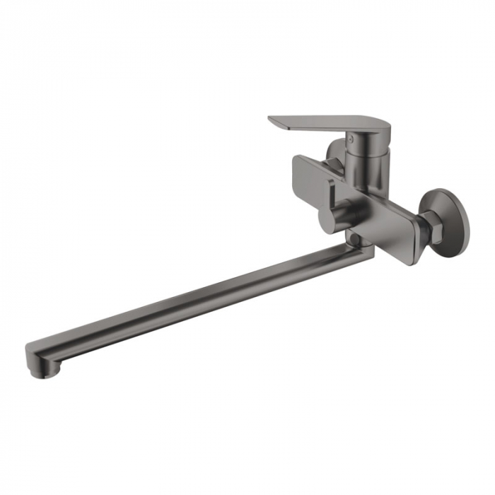 Смеситель для ванны Haiba HB22533-3 однорукояточный, длинный излив, пепельный