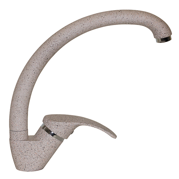 Смеситель для кухни Mixline ML-GS02 (302) однорукояточный, песочный