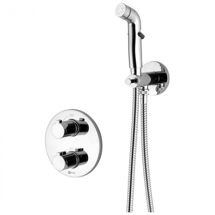 Смеситель для гигиенического душа LeMark YETI LM7819C термостатический, встраиваемый в стену, хром