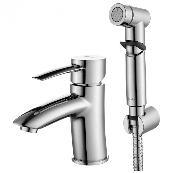 Смеситель для раковины с гигиеническим душем LeMark ATLANTISS LM3216C однорукояточный, хром