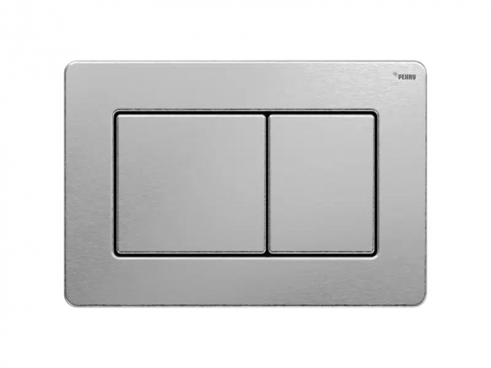 Панель смыва РЕХАУ NOVA PUBLIC антивандальная с прямоугольными клавишами, нержавеющая сталь, цвет брашированная нержавеющая сталь, матовый