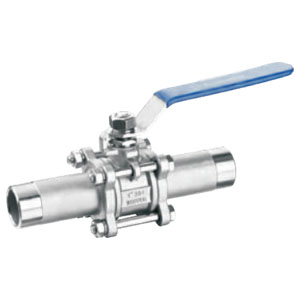 Кран шаровой приварной LTR-TE0A/4 DN100 PN25 нержавеющая сталь AISI 304
