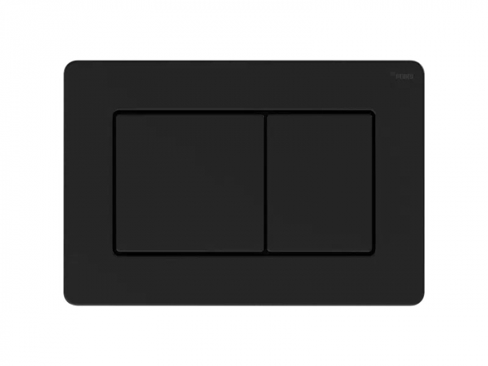 Панель смыва РЕХАУ NOVA PUBLIC антивандальная с прямоугольными клавишами, нержавеющая сталь, черный, матовый