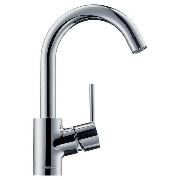 Смеситель для раковины Hansgrohe Talis S однорукояточный, 200, с поворотным изливом, со сливным гарнитуром, хром (32070000)