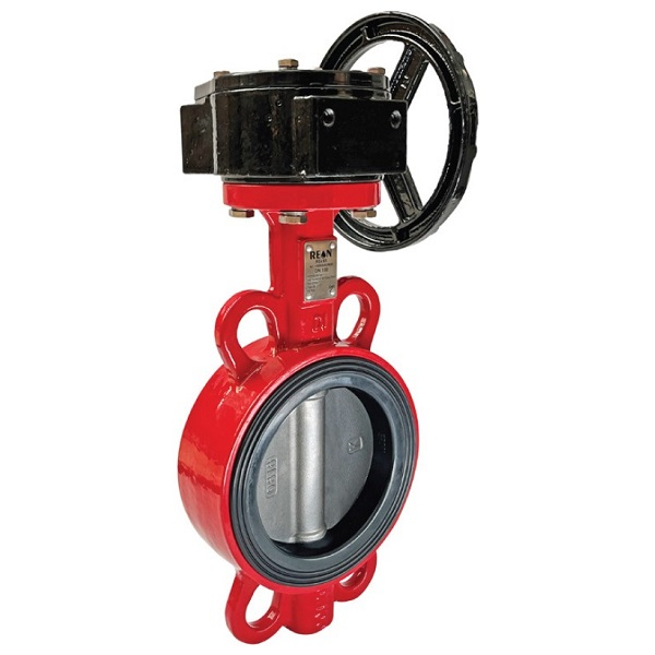 Затвор дисковый поворотный с редуктором Reon RSV79RED DN700 PN16 м/ф, чугун/нерж./EPDM