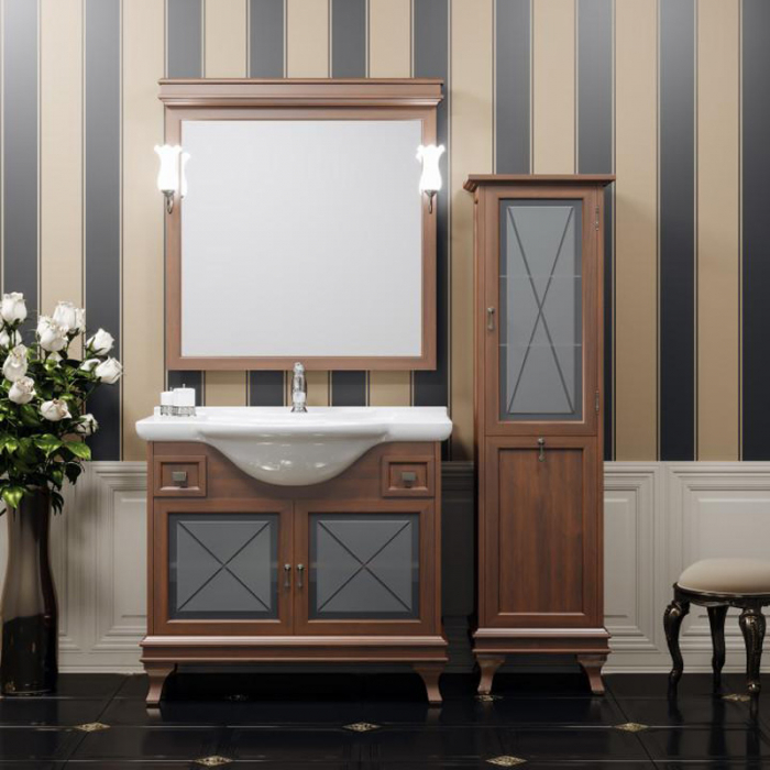 Комплект мебели для ванной комнаты Opadiris БОРДЖИ 95, светлый орех