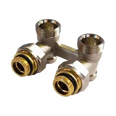 Узел нижнего подключения радиатора угловой STI 3/4"×1/2"