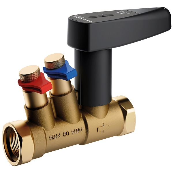 Клапан балансировочный ручной NexusValve Fluctus FODRV DN15 (1/2") PN25; Kvs1,62; в-в; латунь