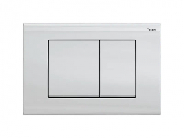 Панель смыва РЕХАУ NOVA QUAD 001 с прямоугольными клавишами, пластик, белый, глянцевый
