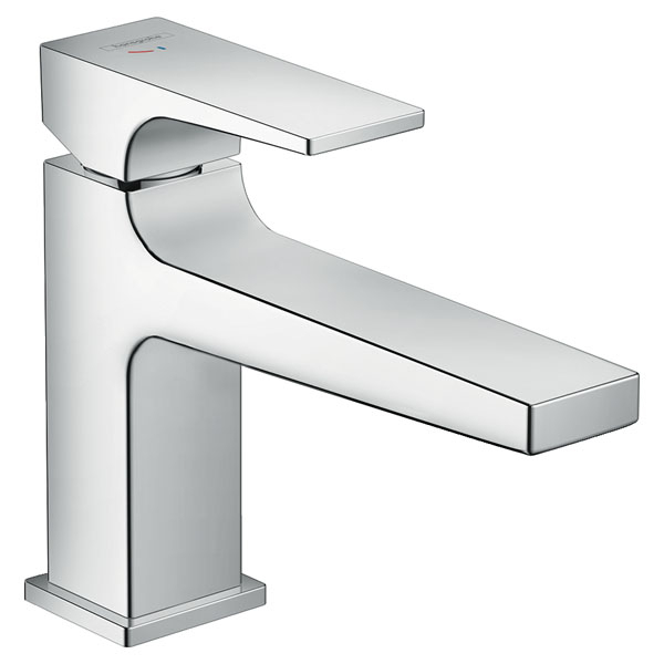 Смеситель для раковины Hansgrohe Metropol однорукояточный, 100, CoolStart, со сливным клапаном Push-Open, хром (32503000)