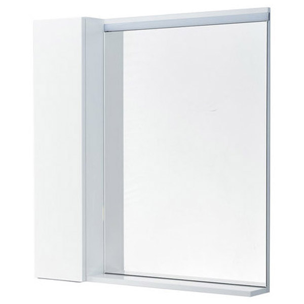 Зеркальный шкаф Акватон Рене 80 белый, грецкий орех 1A222502NRC80