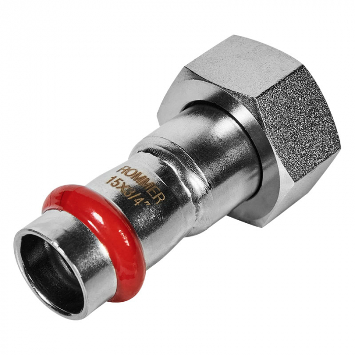 Муфта раструбная с накидной гайкой 15x3/4" Rommer