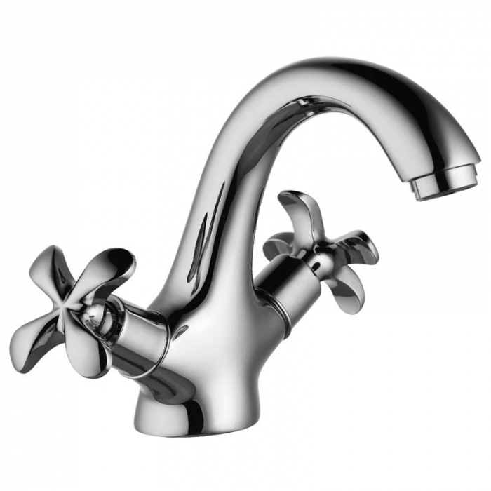 Смеситель для раковины LeMark FLORA LM0106C двухрукояточный, хром