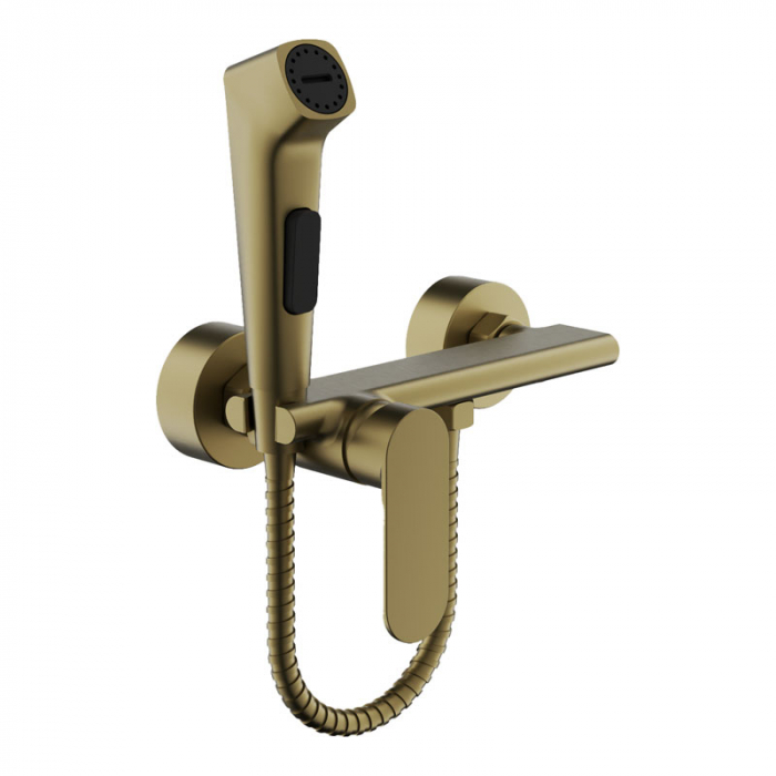 Смеситель для гигиенического душа BELZ B55645-5 однорукояточный, золото