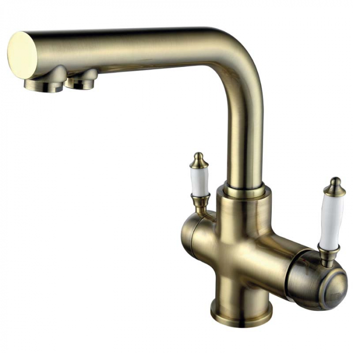 Смеситель для кухни LeMark VILLA LM4861B однорукояточный, с переключателем на фильтр, бронза
