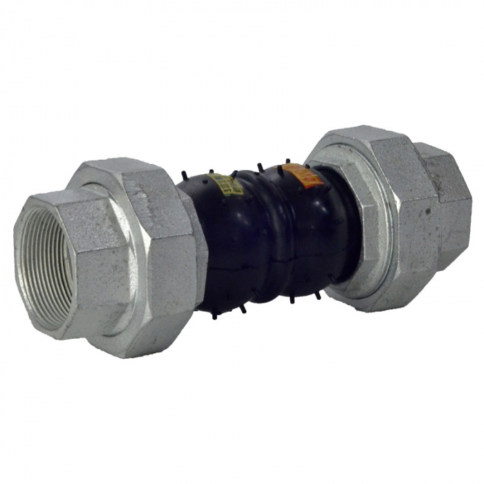 Компенсатор резиновый антивибрационный муфтовый RMCX DN20 (3/4") PN16 EPDM